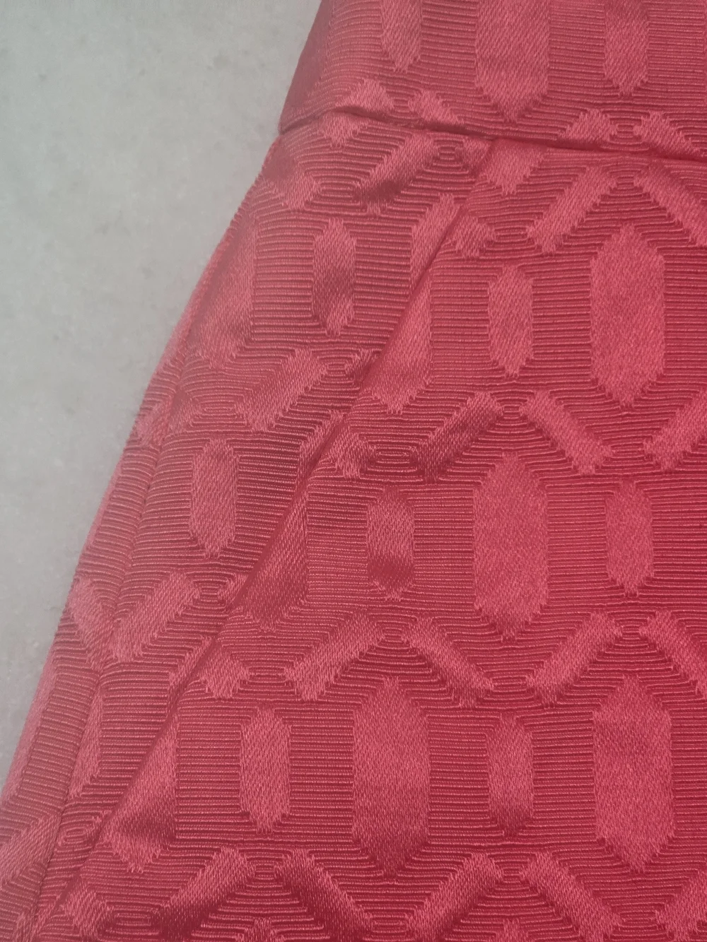 J. Crew Coral Pink Lace-Style Mini Skirt